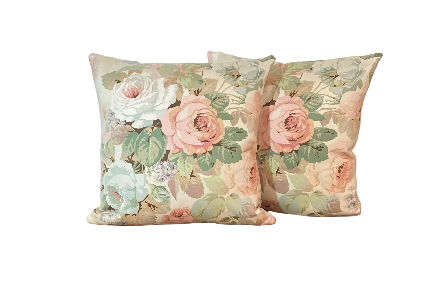 Vintage Sanderson Cushion Chelsea - 40X40cm - Pink/Blue