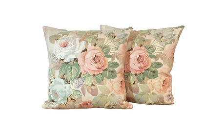 Vintage Sanderson Cushion Chelsea - 40X40cm - Pink/Blue