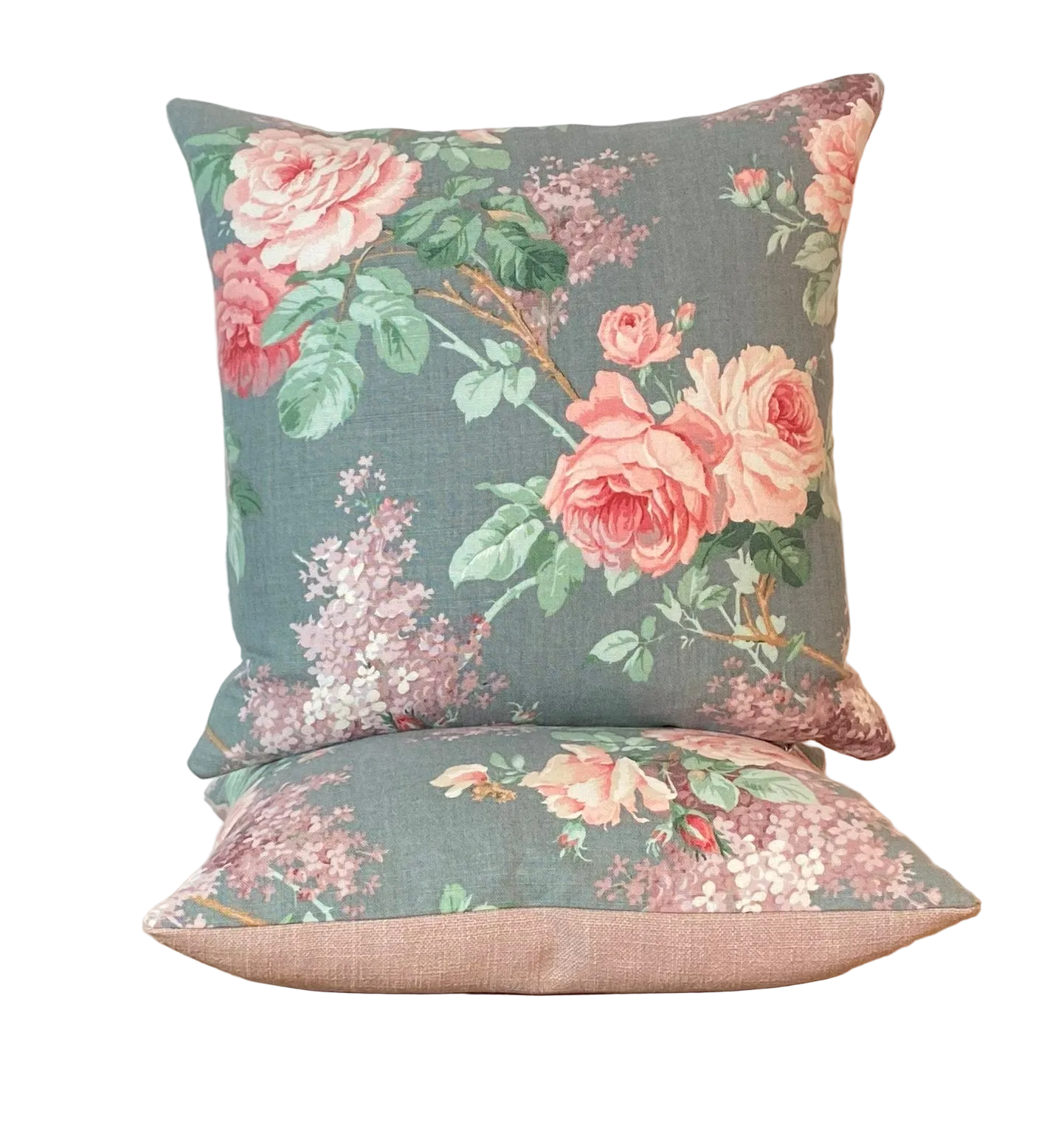 Vintage Sanderson Cushion - 40X40cm - Lilac/Pink