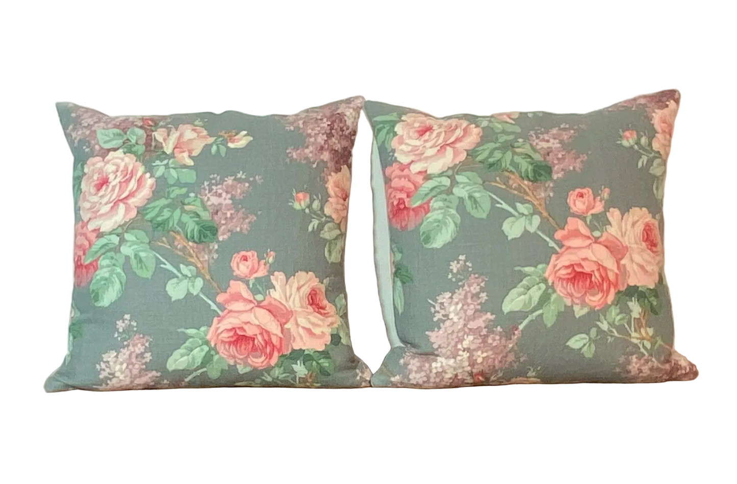 Vintage Sanderson Cushion - 40X40cm - Lilac/Pink
