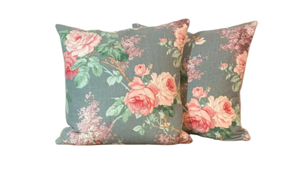 Vintage Sanderson Cushion - 40X40cm - Lilac/Pink
