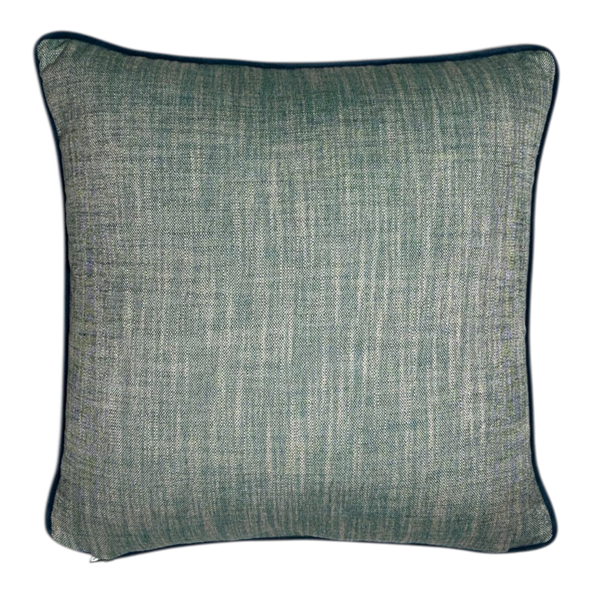 Sanderson Floral is piped in a deep blue and backed with a gorgeous green linen. We nicknamed it "The Special" in the studio and it's easy to see why.