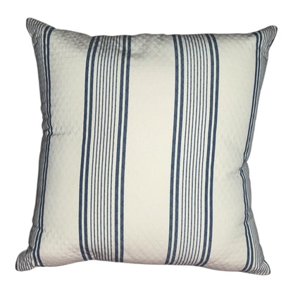 Vintage Warwick Cushion - 60X60cm - Blue/Pink Warwick floral front with quilted navy and blue back