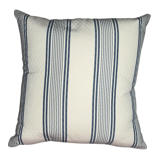 Vintage Warwick Cushion - 60X60cm - Blue/Pink Warwick floral front with quilted navy and blue back