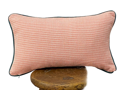 Vintage Floral Cushion: 30X50cm Cream/Coral 2